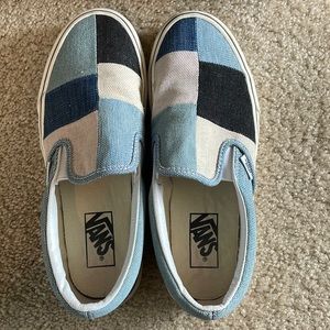 Patchwork Denim Vans women’s 8